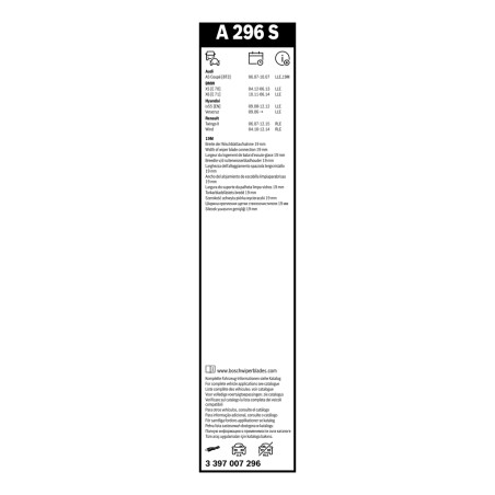 2 Balais d'Essuie Glace 600mm / 500mm Pour Audi BMW X5 X6 Ford Focus IV Ford USA