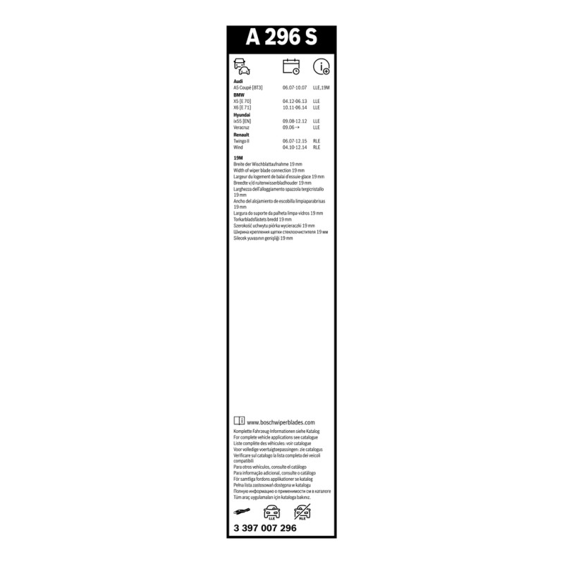 2 Balais d'Essuie Glace 600mm / 500mm Pour Audi BMW X5 X6 Ford Focus IV Ford USA