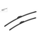 2 Balais d'Essuie Glace 600mm / 500mm Pour Opel Land Rover Mitsubishi Vauxhall