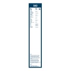 2 Balais d'Essuie Glace 600mm / 530mm Pour Peugeot Renault VW Opel 2D0955425