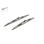 2 Balais d'Essuie Glace 600mm / 530mm Pour Peugeot Renault VW Opel 2D0955425