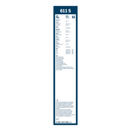 2 Balais d'Essuie Glace 600mm / 530mm Pour Peugeot 4007 4008 Renault Opel Nissan