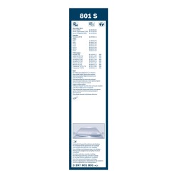2 Balais d'Essuie Glace 600mm / 530mm Pour Renault VW Nissan Toyota 7H0998003