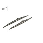 2 Balais d'Essuie Glace 600mm / 530mm Pour Renault VW Nissan Toyota 7H0998003