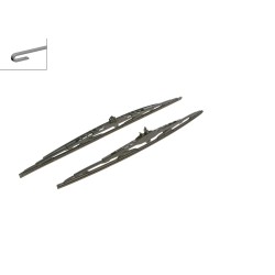 2 Balais d'Essuie Glace 600mm / 530mm Pour Renault VW Nissan Toyota 7H0998003