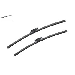 2 Balais d'Essuie Glace 600mm / 550mm Pour Renault MERCEDES Saab 7701068753