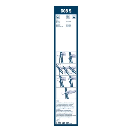 2 Balais d'Essuie Glace 600mm / 550mm Pour Peugeot BMW Chevrolet MERCEDES 6426P8