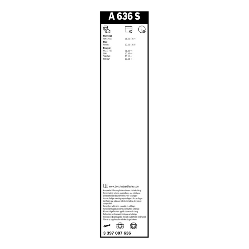 2 Balais d'Essuie Glace 650mm Pour Peugeot Opel Chevrolet Vauxhall 6423N6 6423N7