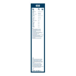 2 Balais d'Essuie Glace 650mm Pour Peugeot Renault Opel Movano B Fiat 288906796R