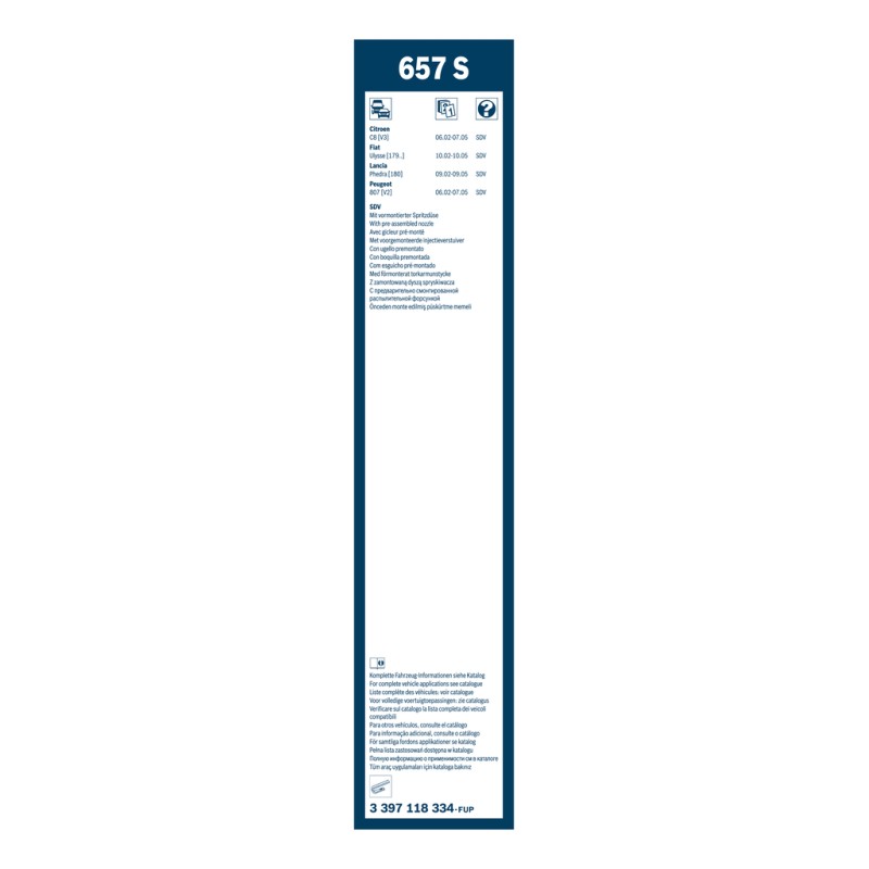 2 Balais d'Essuie Glace 650mm Pour Peugeot 807 Fiat Citroën C8 Lancia Phedra