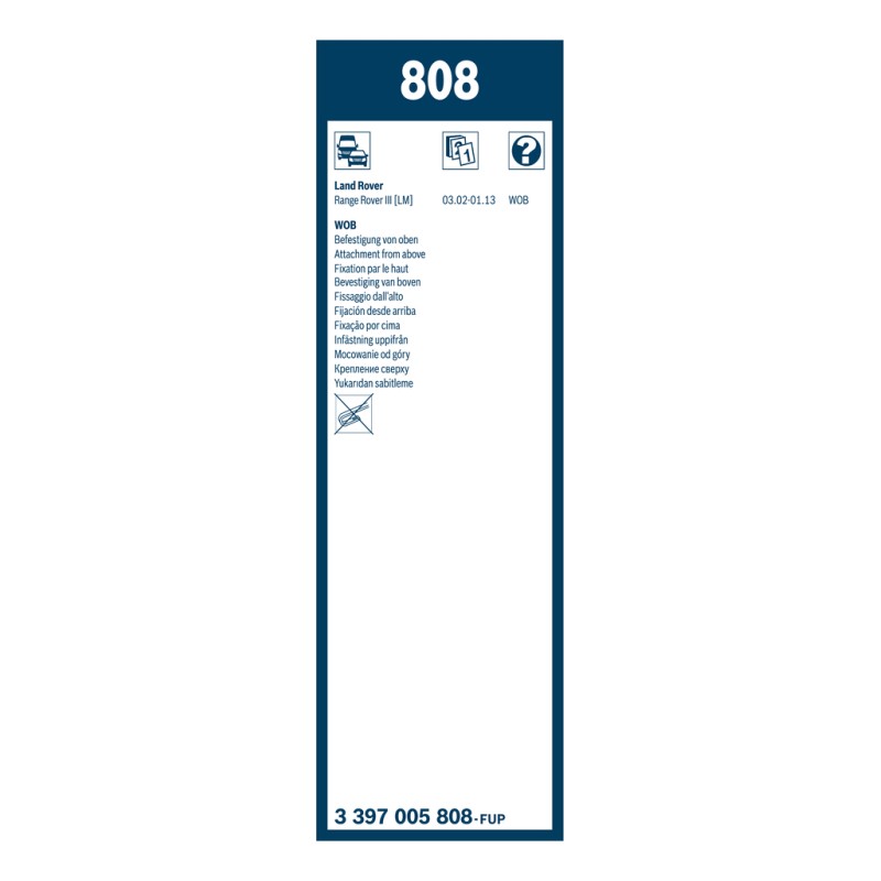 2 Balais d'Essuie Glace 650mm Pour Land Rover Range Rover III