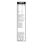 2 Balais d'Essuie Glace 650mm / 340mm Pour Opel Mokka Fiat Nissan Chevrolet Trax