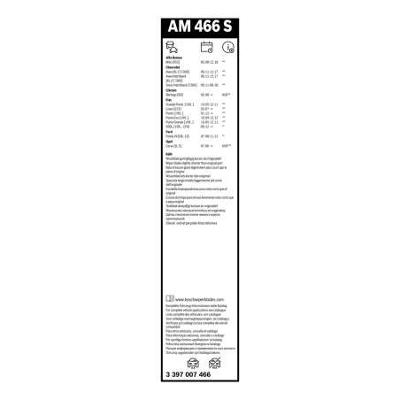 2 Balais d'Essuie Glace 650mm / 380mm Pour Opel Fiat Ford Alfa Romeo 51701424