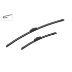 2 Balais d'Essuie Glace 650mm / 400mm Pour Peugeot Renault Nissan Toyota Auris