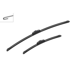 2 Balais d'Essuie Glace 650mm / 400mm Pour Peugeot Renault Nissan Toyota Auris