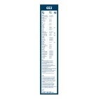 2 Balais d'Essuie Glace 650mm / 400mm Pour Peugeot Renault Nissan Toyota Auris
