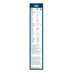2 Balais d'Essuie Glace 650mm / 400mm Pour Peugeot Renault Nissan Toyota Auris