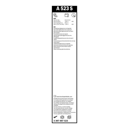 2 Balais d'Essuie Glace 650mm / 450mm Pour BMW Série 5 F07 F10 F11 Rolls-Royce