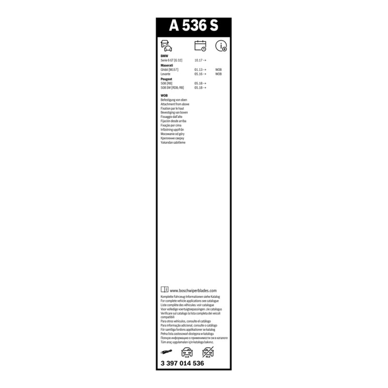 2 Balais d'Essuie Glace 650mm / 450mm Pour Peugeot Renault BMW Nissan