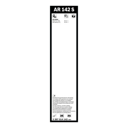2 Balais d'Essuie Glace 650mm / 450mm Pour Renault Avantime Nissan Toyota