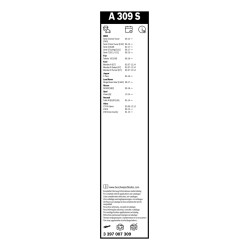 2 Balais d'Essuie Glace 650mm / 475mm Pour Renault BMW Opel Fiat 288901346R