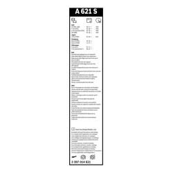 2 Balais d'Essuie Glace 650mm / 500mm Pour VW Audi Alfa Romeo Jaguar 2GA998002