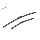 2 Balais d'Essuie Glace 650mm / 500mm Pour MERCEDES EQE EQS