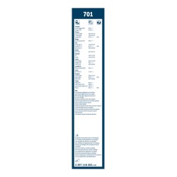2 Balais d'Essuie Glace 650mm / 500mm Pour Peugeot Fiat Toyota Chrysler 6426E5