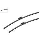 2 Balais d'Essuie Glace 650mm / 550mm Pour Renault Grand Scénic II 7701061772