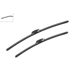 2 Balais d'Essuie Glace 650mm / 550mm Pour Renault Grand Scénic II 7701061772