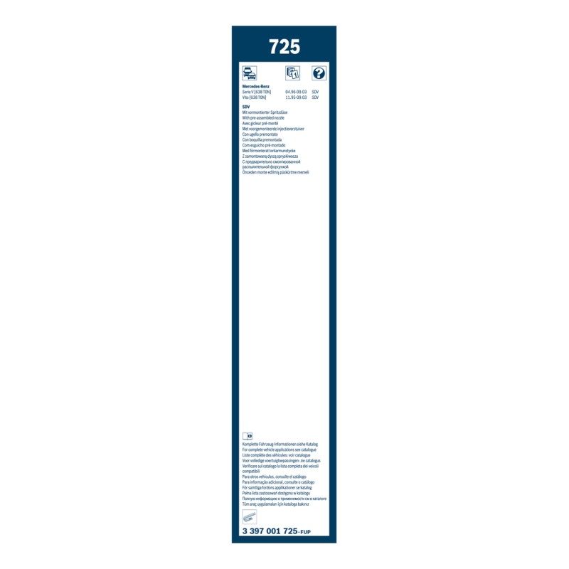2 Balais d'Essuie Glace 650mm / 550mm Pour MERCEDES Classe V Vito