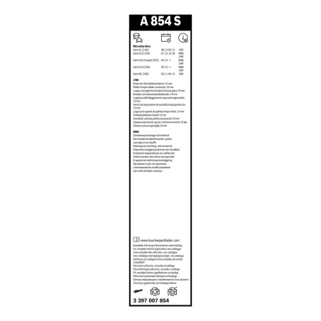 2 Balais d'Essuie Glace 650mm / 575mm Pour MERCEDES Classe GL M GLE GLS SL