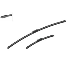 2 Balais d'Essuie Glace 700mm / 340mm Pour Renault Ford Toyota Mitsubishi