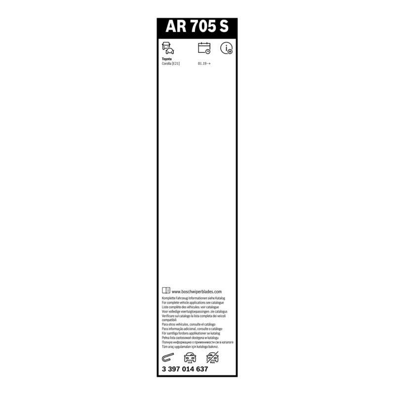 2 Balais d'Essuie Glace 700mm / 340mm Pour Toyota Corolla Suzuki Swace