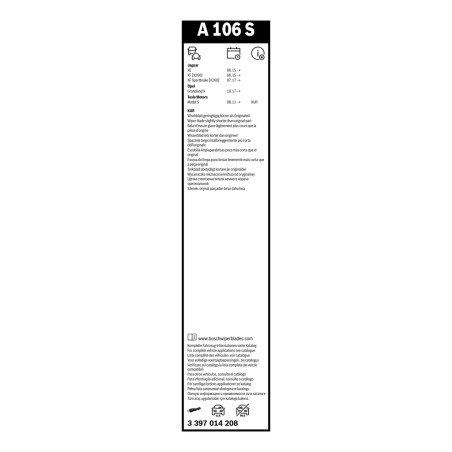 2 Balais d'Essuie Glace 700mm / 425mm Pour Opel Jaguar Jaguar (Chery) Tesla