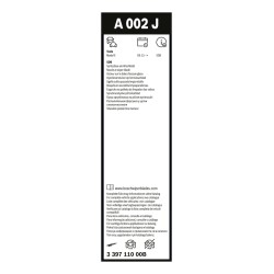 2 Balais d'Essuie Glace 700mm / 450mm Pour Tesla Model X 1034389-00-B