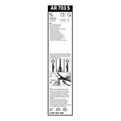 2 Balais d'Essuie Glace 700mm / 650mm Pour MERCEDES Viano Vito