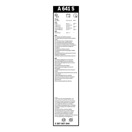2 Balais d'Essuie Glace 725mm / 625mm Pour Opel Ford Citroën DS5 DS 1730302