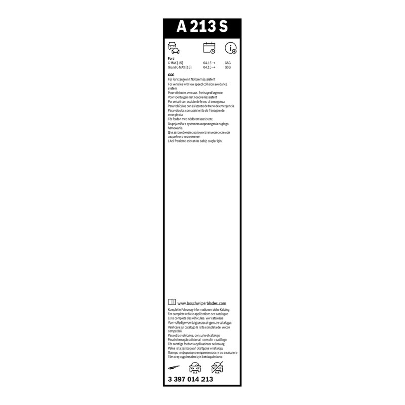 2 Balais d'Essuie Glace 750mm / 650mm Pour Ford C-Max II Grand 1786560 1786576