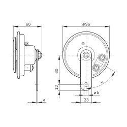 Klaxon Avertisseur Sonore Pour Peugeot Renault VW 6236J2 7700425726 4E0951223