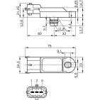 Capteur Pression du Tuyau d'Admission Pour Renault Dacia Opel Fiat 1320767