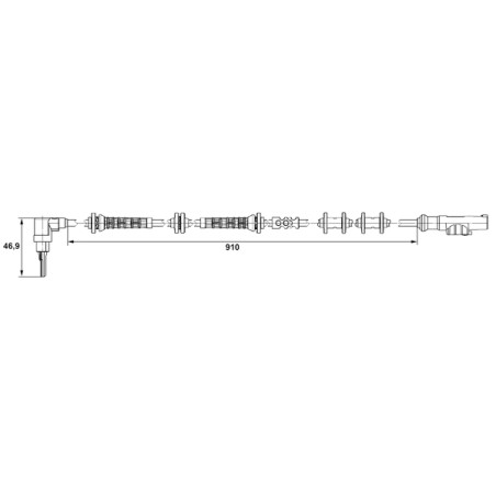 Capteur ABS Pour Fiat Panda 0051718056 K0051718056
