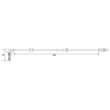 Capteur ABS Pour Renault Kangoo 6040004809 8200212696