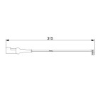 Contacteur Usure Plaquette de Freins Pour Ford Tourneo Transit BK2Z2N248G