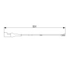 Contacteur Usure Plaquette de Freins Pour Ford Transit 1817716 1829401