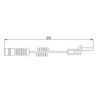 Contacteur Usure Plaquette de Freins Pour VW MERCEDES Classe G Puch 2D0919351