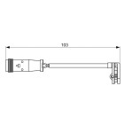 Contacteur Usure Plaquette de Freins Pour VW Crafter 30-35 30-50 MERCEDES