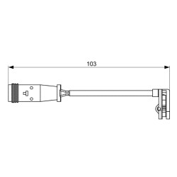 Contacteur Usure Plaquette de Freins Pour VW Crafter 30-35 30-50 MERCEDES