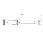 Contacteur Usure Plaquette de Freins Pour VW Crafter 30-50 MERCEDES Sprinter