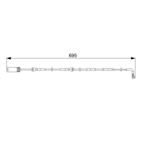 Contacteur Usure Plaquette de Freins Pour BMW F34 4 F32, F82 34356777649